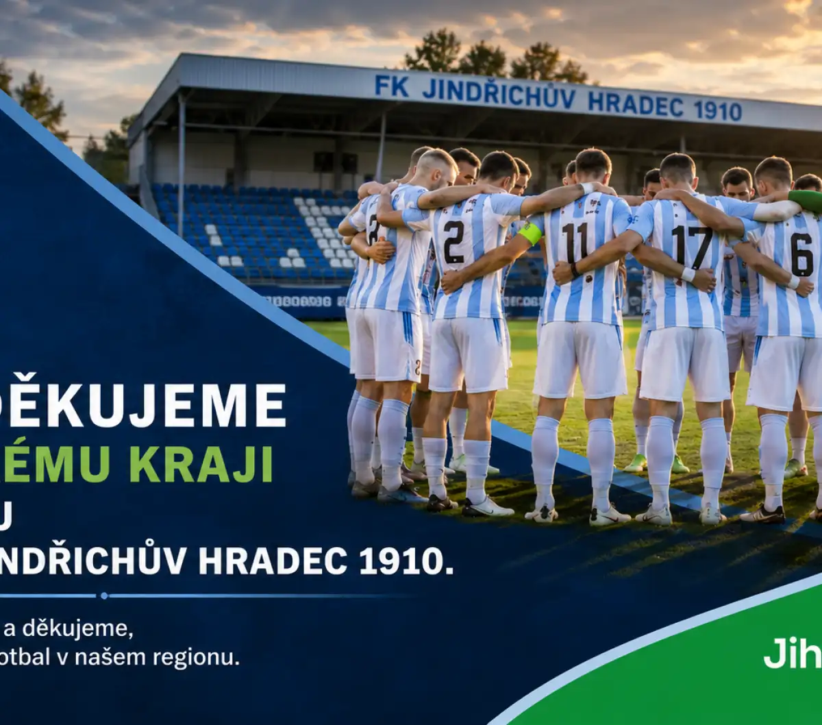 A-tým děkuje za podporu Jihočeskému kraji